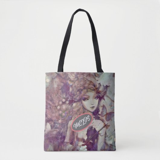 Modern Doll Music Viool Poppenpop Canvas tas (Voorkant)