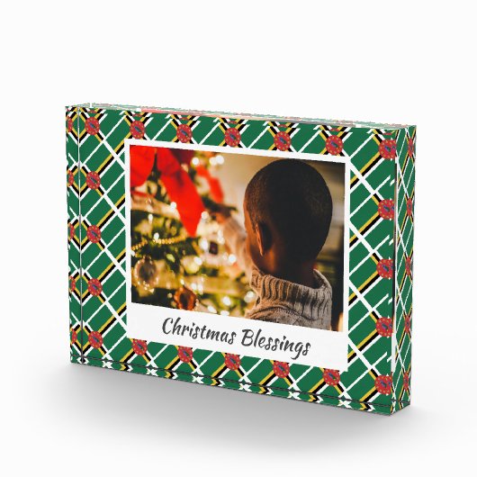 Modern DOMINICA FLAG Kerstkerkeepomwille Fotoblokken (Rechts)