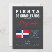 Modern: Dominicaanse Republiek Feest Kaart (Voorkant)