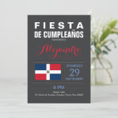 Modern: Dominicaanse Republiek Feest Kaart (Staand voorkant)