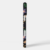 modern donker bloemenmonogram Case-Mate iPhone case (Achterkant / Rechts)