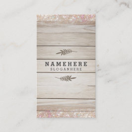 Modern donker hout - Verticaal Visitekaartje