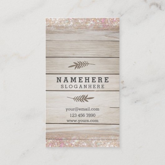 Modern donker hout - Verticaal Visitekaartje (Achterkant)