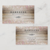 Modern donker koffiehout Visitekaartje (Voorkant / Achterkant)