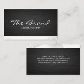 Modern Donker Metallic | Moderne achtergrond Visitekaartje (Voorkant / Achterkant)