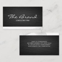 Modern Donker Metallic | Moderne achtergrond Visitekaartje