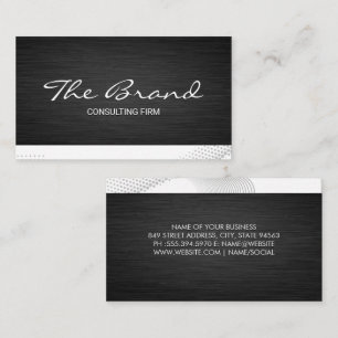 Modern Donker Metallic Moderne achtergrond Visitekaartje