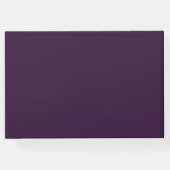 Modern donker Paarse gouden glitter script Gastenboek (Achterkant)