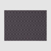 Modern Donker Paarse & Grijze Diamantpatroon Tissuepapier (Voorkant)