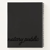 Modern Donker Slanke Notaris Zwart Grijs Goud Eenv Notitieboek (Achterkant)