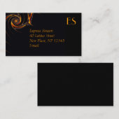 Modern Donker Visitekaartje (Voorkant / Achterkant)