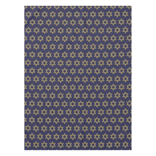 Modern donkerblauw | Chanoeka | STER OF DAVID Tafelkleed (Voorkant)