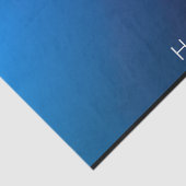 Modern donkerblauw verloop & minimale bewerkbare t tissuepapier (Detail)