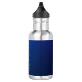 Modern donkerblauw verloop & minimale bewerkbare t waterfles (Rechts)