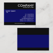 Modern - donkerblauw visitekaartje (Voorkant / Achterkant)