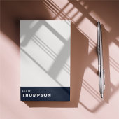 Modern Donkerblauw & Wit Rook Professioneel Post-it® Notes