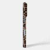 Modern donkerbruin luipaard cheetah patroon Case-Mate iPhone case (Achterkant / Rechts)