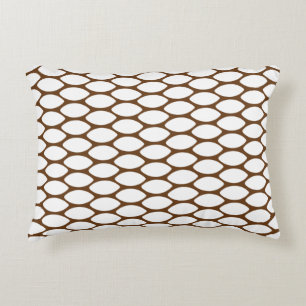Modern donkerbruin patroonpatroon accent kussen