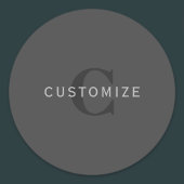 Modern donkergrijs Bewerkbare Monogram Design Sjab Labels