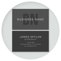 Modern donkergrijs Bewerkbare Monogram Design Sjab