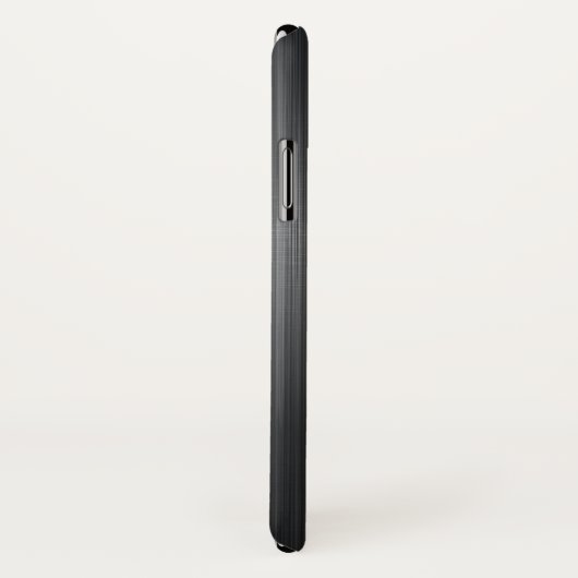 Modern Donkergrijs Metallic Textuur Monogram Case-Mate iPhone Case (Achterkant / rechts)