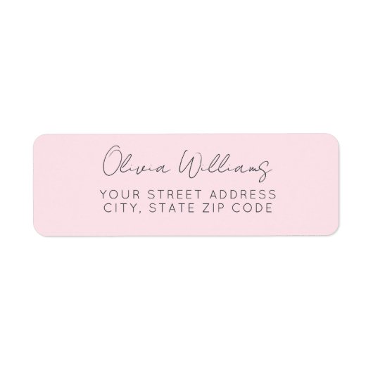 Modern, donkergrijs script en Sans Serif Light Pin Etiket (Voorkant)