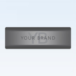 Modern donkergrijs verloop naam of bedrijfsnaam labels