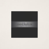 Modern donkergrijs verloop naam of bedrijfsnaam vierkante visitekaartjes (Voorkant)