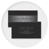 Modern donkergrijs verloop naam of bedrijfsnaam visitekaartje