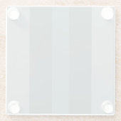 Modern donkergroen kleurenblok met schaduwen glazen onderzetter (Achterkant)