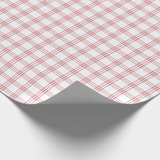 Modern donkerrood en wit geplakt papier (Hoek)