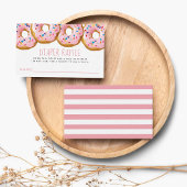 Modern Donut Baby shower Sprinkle Raffle Ticket Informatiekaartje