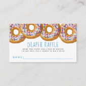 Modern Donut Baby shower Sprinkle Raffle Ticket Informatiekaartje (Voorkant)