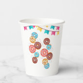 Modern Donut Baby Sprinkles Baby shower Papieren Bekers (Achterkant)