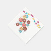 Modern Donut Baby Sprinkles Baby shower Servet (Hoek)