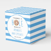 Modern Donut Boys Baby shower Sprinkle Bedankdoosjes (Voorkant Zijde)