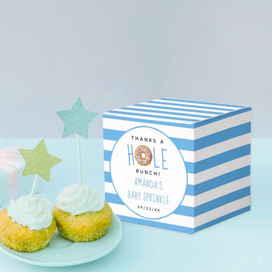 Modern Donut Boys Baby shower Sprinkle Bedankdoosjes