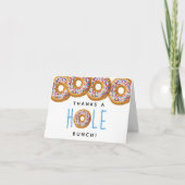Modern Donut Boys Baby shower Sprinkle Bedankkaart (Voorkant)