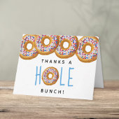 Modern Donut Boys Baby shower Sprinkle Bedankkaart