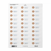 Modern Donut Boys Baby shower Sprinkle Etiket (Full Sheet)