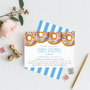 Modern Donut Boys Baby shower Sprinkle Kaart