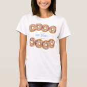 Modern Donut Boys Baby shower Sprinkle T-shirt (Voorkant)