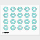 Modern Donut Envelope Seal Ronde Sticker (Vel)