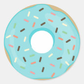 Modern Donut Envelope Seal Ronde Sticker (Voorkant)