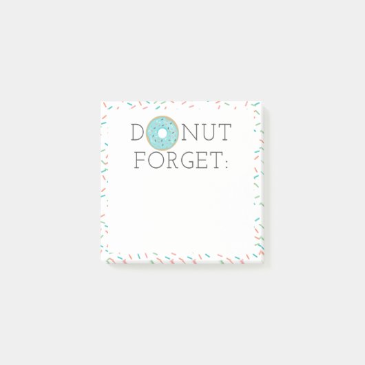 Modern Donut Forget Post-it Notities Post-it® Notes (Voorkant)