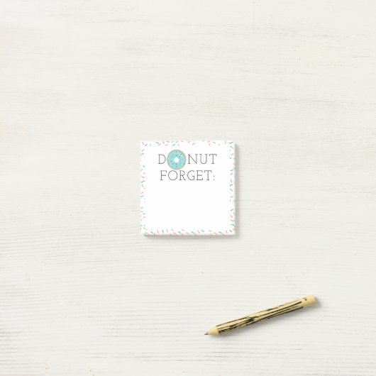 Modern Donut Forget Post-it Notities Post-it® Notes (Op bureau)