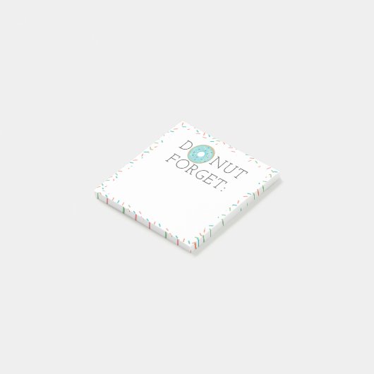 Modern Donut Forget Post-it Notities Post-it® Notes (Schuin)