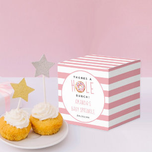 Modern Donut Girls Baby shower Sprinkle Bedankdoosjes