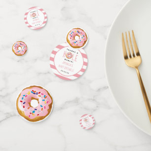 Modern Donut Girls Baby shower Sprinkle Confetti