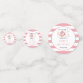 Modern Donut Girls Baby shower Sprinkle Confetti (Voorkanten)